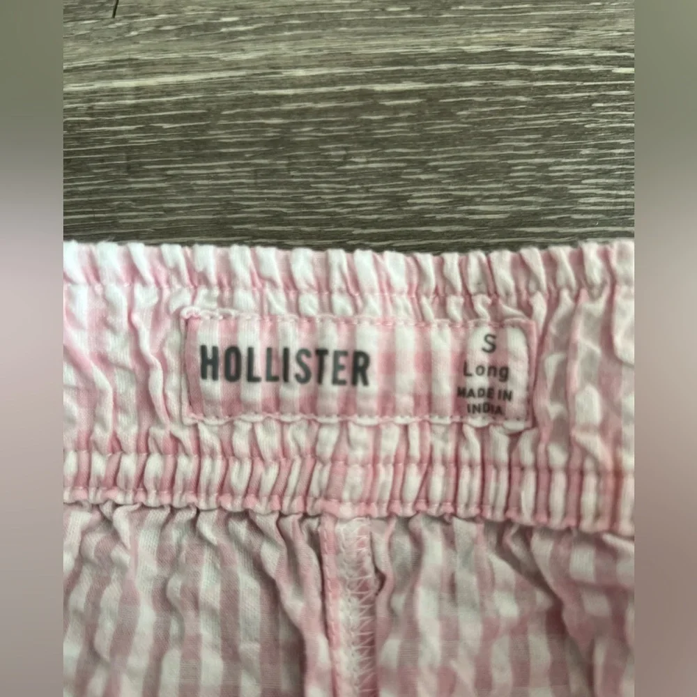 NWOT Hollister Gingham Baggy Seersucker Pants - Picture 3 of 3